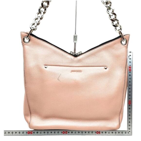 JIMMY CHOO RAVEN HOBO LUXURY LEATHER SHOULDER SATCHEL TOTE HANDBAG - Picture 8 of 14